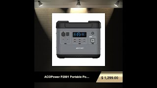 ACOPower P2001 Portable Power Station [upl. by Hawley]