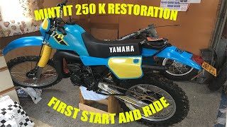 Restoring a very rare1983 Yamaha IT 250 K full to mint condition [upl. by Aronek180]