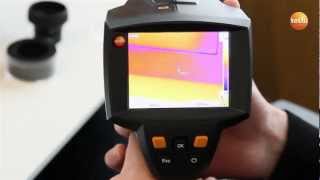 Thermal imager testo 875i Setting the measuring range and using the high temperature option 1015 [upl. by Trebliw]