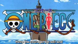 One Piece OP 04  BON VOYAGE FUNimation English Dub Sung by Brina Palencia Subtitled [upl. by Serafina]