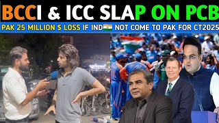 BCCI ICC amp PCB  25 MILLION DOLLARS LOSS IF INDIA NOT COME TO PAKISTAN CT 🏆 2025 PAKISTANI REACTION [upl. by Asilenna]