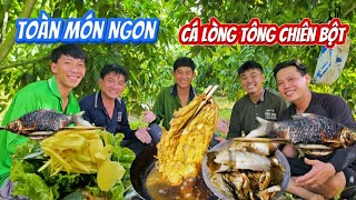 12H vào vườn kéo cá giăn lưới cá lòng tông chiên bột cá sặc chiên giòn  HoàiPhong TV [upl. by Airdnek14]