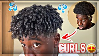 How to Get Curls for Black Men Type 4c [upl. by Selda]