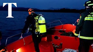 Boat capsizes on Lake Maggiore [upl. by Enirol]