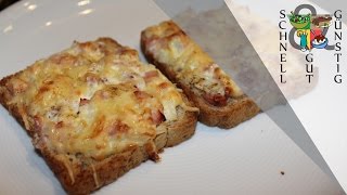 Flammkuchen Toast Schnell Gut amp Günstig Kochen Mittagessen  Abendessen [upl. by Esinrahs]