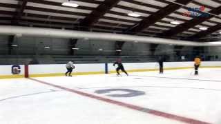 Ice Hockey Drill Shorten the Pass with a Double Regroup Drill [upl. by Nunes614]