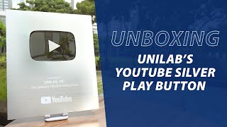 UNBOXING UNILABs YouTube Silver Play Button [upl. by Nevarc]