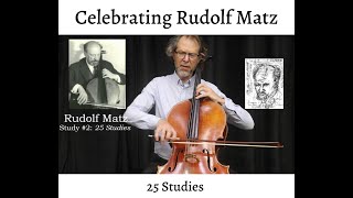 Study 2 25 Studies for Violoncello by Rudolf Matz Stephen Feldman cello [upl. by Ahsiak240]