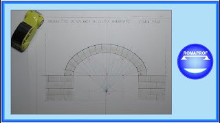 DISEGNO DEL PROSPETTO DI UN ARCO A SESTO RIBASSATO  626 [upl. by Easton]