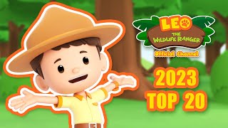 🎀✨ TOP 20 MOST POPULAR ANIMALS OF 2023 💯🎉  Leo the Wildlife Ranger  Kids Cartoons [upl. by Aineles557]