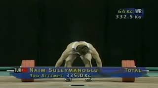 Naim süleymanoğlu 1996 dünya rekoru [upl. by Haisi]