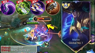 TOP GLOBAL MARTIS PERFECT amp SUPER AGGRESSIVE GAMEPLAY🔥  BEST BUILD 2024  MLBB [upl. by Fonville682]