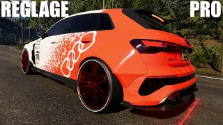 REGLAGE PRO AUDI RS3 SPORTBACK PRO SETTING THE CREW MOTORFEST RS 3 META STREET TIER 1 TCM [upl. by Ardussi142]