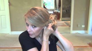 HollywoodsRed CarpetMessy Side Bun Tutorial [upl. by Elletnuahs]