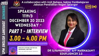 SPM 2023 11193 SPEAKING PART 1 INTERVIEW [upl. by Yggep666]