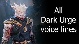 Baldurs Gate 3  All Dark Urge unique point and click voice lines all voice types [upl. by Gildas]