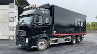 Köp Flisbil Volvo FH 460 med sidotipp på Klaravik [upl. by Oiralednac]