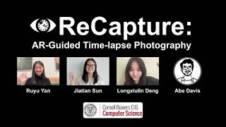 ReCapture ARGuided Timelapse Photography [upl. by Adnohsed]