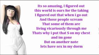 Nicki Minaj  Best i ever had LYRICS [upl. by William]