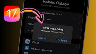 How to Fix This Apple ID is Not Active in iPhone  Fix This Apple ID is Not Active on iOS 17  2024 [upl. by Enid]