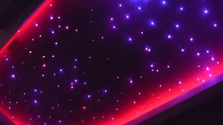 Starry Sky Led lighting FIber Optic Lighting Led RGB Strips Fiber optic star ceiling [upl. by Attiuqaj]