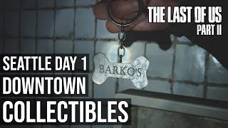 All Collectibles  Chapter Seattle Day 1  Downtown  The Last of Us Part 2 [upl. by Sammie]