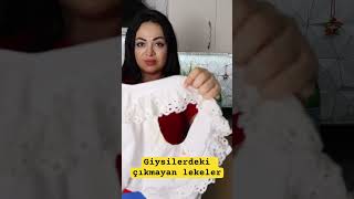 Giysilerdeki çıkmayan lekeler nasıl geçer   leke [upl. by Enelrahs]