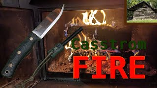 Building a fire with a Casstrom no 10 Swedish Forest Knife [upl. by Elly]