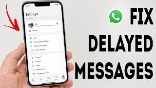 How To Fix Delayed WhatsApp Messages On iPhone  Full Guide [upl. by Johnathon]