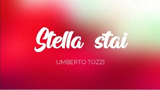 🇮🇹 Umberto Tozzi  Stella Stai Testo [upl. by Eniloj450]