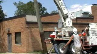 West Shore Service Crew Uninstalling the EOWS612 at Shelden Park 7232008 Part 1 of 2 [upl. by Adnertal]