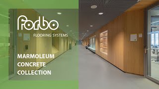 Marmoleum Concrete collection  Forbo Flooring Systems [upl. by Nylkoorb]