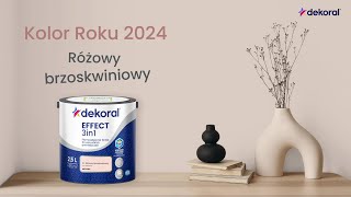 Różowy brzoskwiniowy – Kolor Roku 2024 marki Dekoral [upl. by Perrie24]