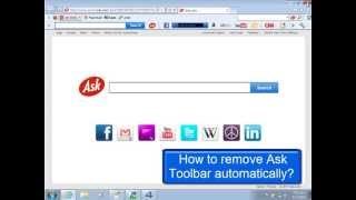 Remove Ask Toolbar and searchaskcom from browser [upl. by Mickelson]