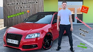 La BEST des Audi a3 8P Sportback  Projet Fini  Elle est devenu Incroyable16 Tdi DSG7 3x SLine [upl. by Ueihtam]