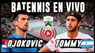 Novak Djokovic vs Tommy Etcheverry  Masters 1000 de Paris  Reaccionando en vivo [upl. by Esineg679]