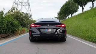 BMW M8 AKRAPOVIC EXHAUST SOUND [upl. by Purvis]