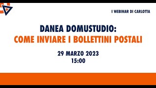 Danea Domustudio linvio dei bollettini postali [upl. by Yt508]