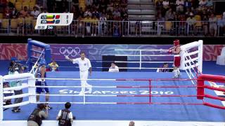 Mens 64Kg Light Welterweight Boxing  Gold Medal Contest  Singapore 2010 Youth Games [upl. by Ocko]