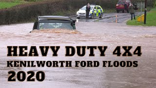 Kenilworth Ford Floods 2020  Heavy Duty 4X4 Warwickshire England [upl. by Christoforo]