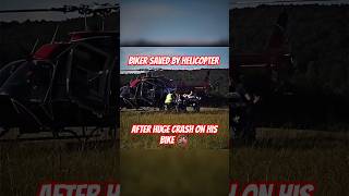 Helicopter Involved In Biker HORRIFIC CRASH shorts [upl. by Eibreh]