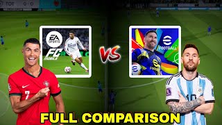 EA FC Mobile 25 Vs eFootball Mobile 25 Which One Is Best  Games Comparison [upl. by Irabaj]