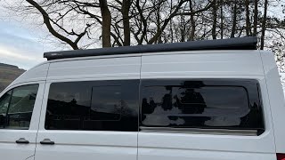 Thule Omnistor awning installation VW Crafter 2018 [upl. by Nea19]