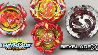 Beyblade X VS Beyblade Burst  Phoenix Wing 960GF VS Prominence Revive amp Dead Phoenix Epic Battle [upl. by Arvie]