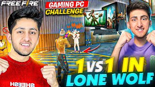 ₹5 Lakh Gaming Pc Challenge In Lone Wolf 1 Vs 1 Brother Vs Brother 😍  Garena Free Fire [upl. by Zeb]