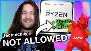 Breaking AMDs Rules quotOverclockingquot the Ryzen 7 5800X3D Kombo Strike [upl. by Ashti]