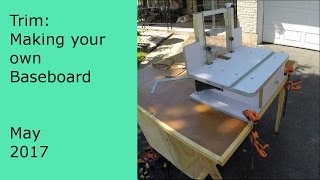 DIY Trim making your own baseboard [upl. by Aiciram]