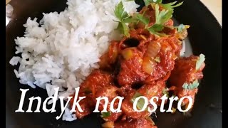 Indyk na ostro z ryżem szybki obiad 😊 Spicy turkey with rice  quick dinner [upl. by Pattison]