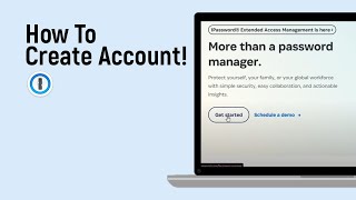 How to Create Account on 1 Password easy [upl. by Hirasuna]