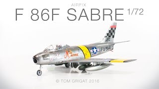 Airfix F 86F Sabre 172  Stopmotion [upl. by Nayab]